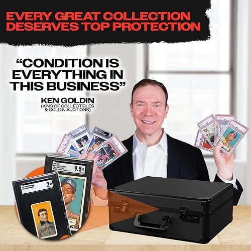 VALUN SLABPRO 160+ 4 ROW Graded Card Storage Box; Durable Sports, PSA Card Storage Box - Organizer Slab for Your Collection - For Baseball, Football, TCG, MTG Cards - Top Loader Design thumbnail 5