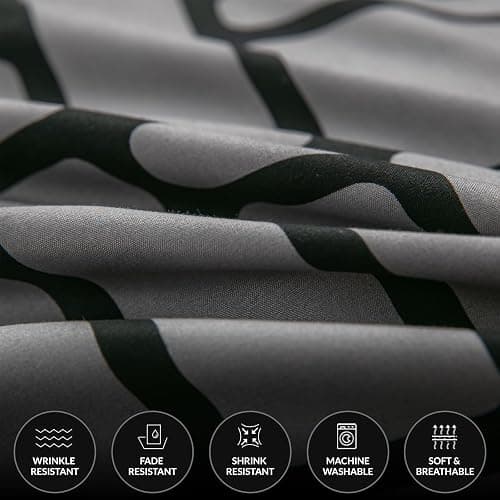 Pamposh Double Duvet Set Premium Brushed Microfiber Duvet Cover Double Ultrasoft Hypoallergenic Duvet Double Cover Set Non Iron Luxury Bedding Sets With Zipper Closure thumbnail 6