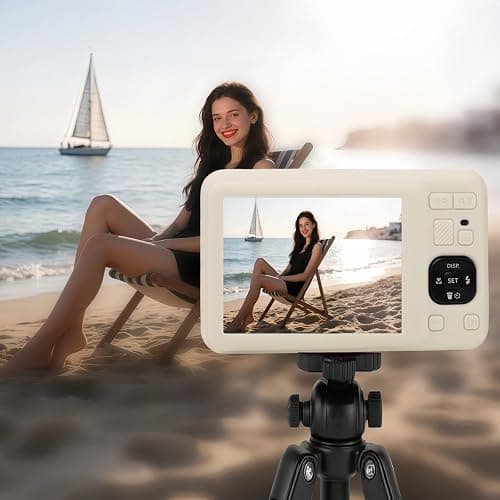 SZHSYJY Case for Kodak PIXPRO FZ55,FZ55 accessories,Soft Silicone Protective Case Removable Lens Cover,Comes with 2 Screen Protectors and 1 Wrist Strap. (Misty White) thumbnail 2