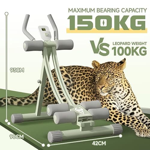 Abdominal Trainers, Adjustable AB Machine at Home or Gym for Core Strength Training, Ab Cruncher Foldable Fitness Gear for Men and Women Exercise &Workout thumbnail 2