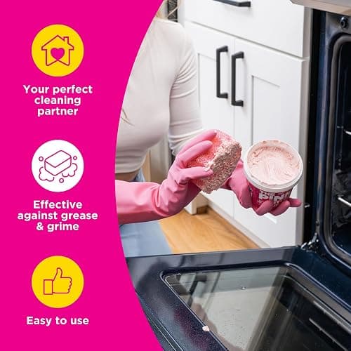 Stardrops – The Pink Stuff Ultimate Cleaning Pack – Miracle Cleaning Paste, Multi-Purpose Spray & Bathroom Foam – Cuts Grease, Removes Stains, Cleans Kitchens, Bathrooms, and More thumbnail 5