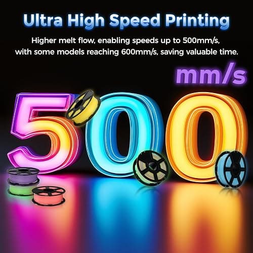 FLASHFORGE Rapid PLA Filament 1.75mm Luminous Melody, 500mm/s High Speed Printing, Glow in The Dark 3D Printer Filament 1kg Spool, Dimensional Accuracy +/- 0.02mm, Brilliant, Long-Lasting Glow thumbnail 2