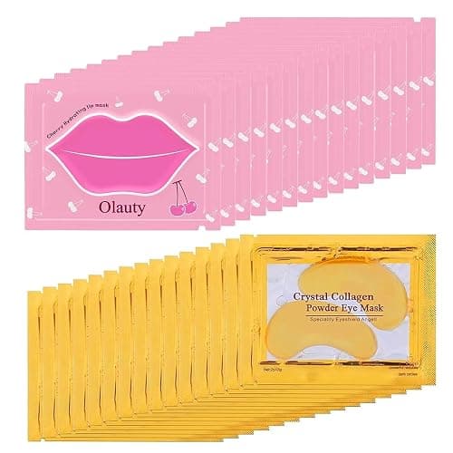 30 Pairs Lip Mask & Eye Mask,Under Eye Patches for Puffiness and Dark Circles, Effectively Nourishes the Lip & Eye Skin, Cheer Gifts, Adult Party Favors, Stocking Stuffers, Bulk Gifts, Christmas Gifts - Image 1