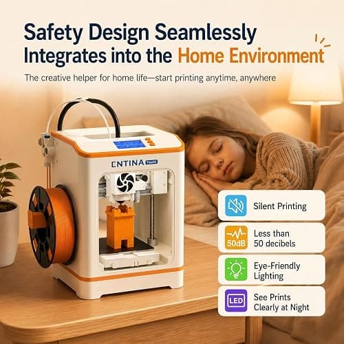 Entina Tina2C 3D Printer for Kids & Beginners, Fully Assembled Starter Mini 3D Printer, Start in 8 Mins, App & WiFi Control, Auto Leveling, 1500+ Model Library, 20+ Creative DIY Modules for STEM, Home thumbnail 8