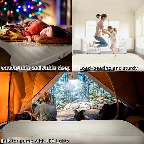 VINBYEE Customized for Tesla Model Y Mattress, Self-Inflating Portable Camping Mattress, Tesla Model Y Accessories 2025-2021, Comfort Car Sleeping Mattress with Cordless Charging Air Pump, Storage Bag thumbnail 5