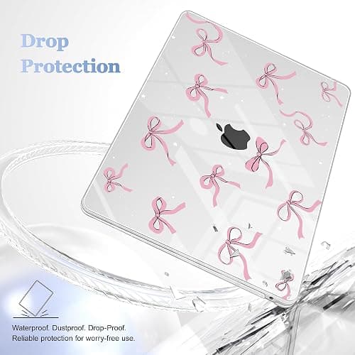 May Chen Compatible with MacBook Air 13 inch Case 2022 2021, 2020-2018 Release Model: M1 A2337 A2179 A1932, Plastic Hard Shell Case Cover for Mabook Air 13 inch with Retina Dispaly, Star Bow thumbnail 7
