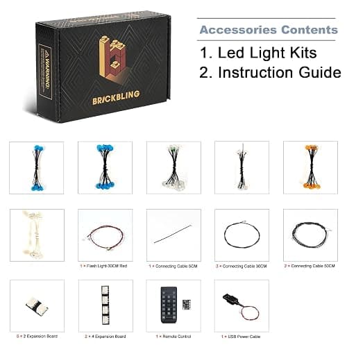 BrickBling LED Lights Compatible with Lego The Milky Way Galaxy, Creative Light Kit Compatible with Lego 31212 (Lights Only, No Model) (RC Version Light) thumbnail 4