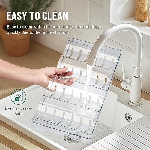 Water Bottle Organizer for Full Stanley 40 oz Tumbler with Handle, Cabinet Pantry Kitchen Organizers and Storage for Owala Stanley Cup Accessories Holder, Patented Stackable Tumbler Organizer Gifts - 16-Large bottles thumbnail 9