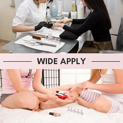 2 Sets Nail Stand Display - Magnetic Nail Tips Stand - Acrylic Nail Art Practice Stands - Acrylic Nail Display Stand,Nail Practice Holders,Nail Stands for Painting Nails for Homes&Salons (pink+silver) thumbnail 7