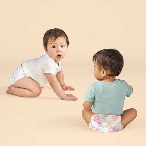 The Honest Company Clean Conscious Diapers for Delicate Skin | Up to 100% Leakproof | Hypoallergenic, Fragrance Free | Girl Prints | Super Club Box, Size 2 (12-18 lbs), 124 Count (Prints May Vary) - Size 2 (124 Count) - Rose Blossom + Tutu Cute thumbnail 8
