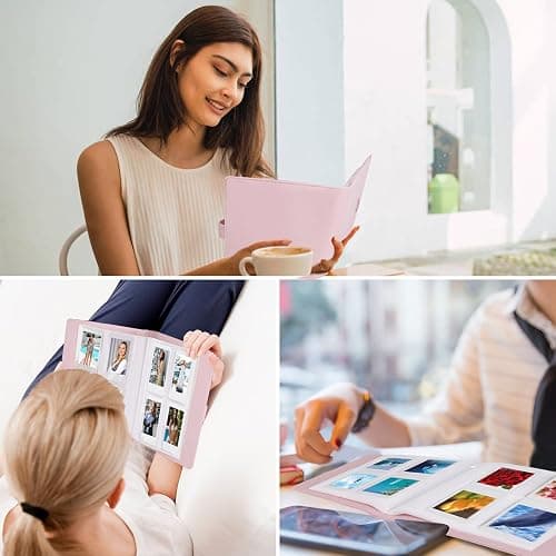 256 Pockets Photo Album for Fujifilm Instax Mini LiPlay 12 11 9 8 40 Evo 7S Instant Camera/Mini Link Printer, Polaroid Snap Touch PIC-300 Z2300 Mint Zip Instant Camera Printer(Baby Pink) thumbnail 6