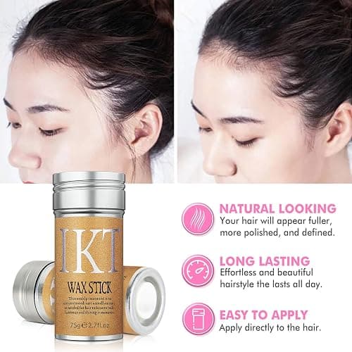 PasaRose Hair Wax Stick, Slick Back Styling Set for Puffs and Wigs - 4 Combs: Edge Brush, Rat Tail for Separation, Loose Hair Brush, Non-Greasy Finish for Styling thumbnail 4