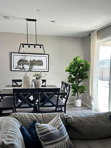Aveyas 6ft Artificial Fiddle Leaf Fig Tree for Home Decor, 6 Feet Large Faux Plant Fake Ficus lyrata Silk Trees with Pot for Indoor Outdoor House Living Room Office (6 ft Tall) thumbnail 4