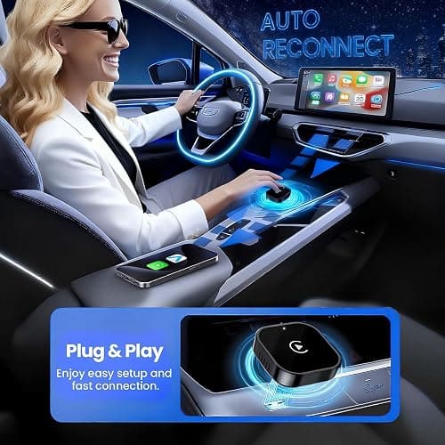 Yizro Wireless CarPlay Adapter for Apple iPhone ＆Android Small Size, (New Update) Plug and Play, Fast and Stable Connection Wireless Adapter for CarPlay＆Android thumbnail 3