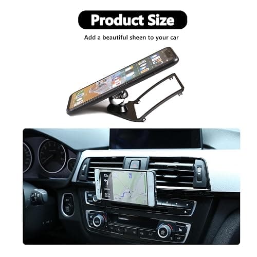 HAPPYHORSE for BMW 4 Series 3 Series M4 F36 F35 F34 F33 F32 F31 F30 F23 F22 F82 F80 2013-2019 Car Accessories Alumium Alloy Mobile Phone Holder Trim (Black) thumbnail 7