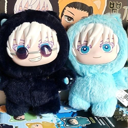 MABAIUDE JJK Vinyl Plush Gojos Plush Figure Gojos Stuffed Doll 5.5'' Anime JJK Plushies Collectibles Decoration Gifts - Image 1