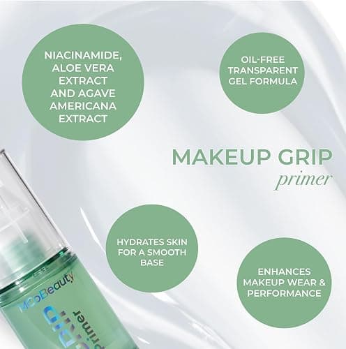 MCoBeauty - Grip Primer - Grippy Hold Lightweight Makeup Primer - Hydrating Gel Base Face Primer with Moisturizing Ingredients - Aloe Vera, Niacinamide & Vitamin E - Preps Skin for Long-Lasting Makeup thumbnail 6