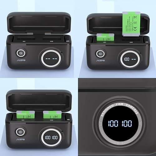 JYJZPB Upgraded Battery Fast Charger Case for Canon NB-13L Battery, with Two Pack NB-13L Batteries Fit for Canon PowerShot G7 X, G7 X Mark II, SX720 HS, SX730 HS, SX740 HS Cameras thumbnail 8