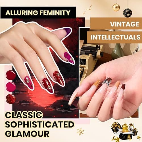 Beetles 110 PCS Gel Nail Polish Set, 100 Colors Infinite Inspiration Gift Spree All Season Red Brown Green Black Gel Polish with 5Pcs Base Top Coat Soak off UV Gel for Manicure Lovers DIY at Home thumbnail 3
