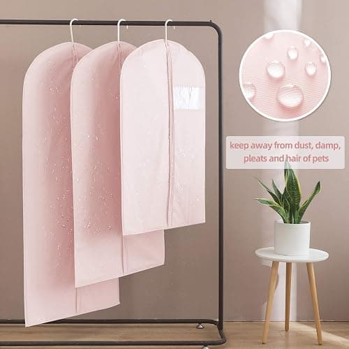 Suit Bag for Storage and Travel, (Set of 2 (23.3" x 50") Pink) thumbnail 5