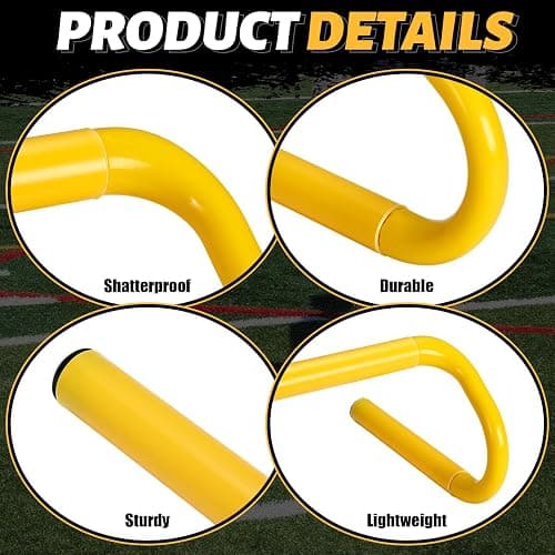 Wettarn 10 Pcs Speed Agility Training Hurdles Detachable Durable Hurdle Agility Plyometric and All Purpose Speed Training Equipment for Athletes Soccer Basketball thumbnail 5