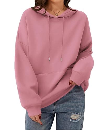 Zeagoo Womens Oversized Hoodies 2025 Fleece Sweatshirts Long Sleeve Pullover with Pocket Fall Winter Outfits Y2k Clothes thumbnail 4