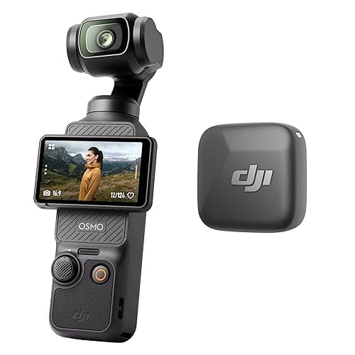 DJI Osmo Pocket 3 Vlog Bundle, Vlogging Camera with 1'' CMOS & 4K/120fps | 3-Axis Stabilization, Spotlight Follow, Fast Focusing, DJI Mic Mini Included for Clear Sound, Video Camera for Photography - Image 1