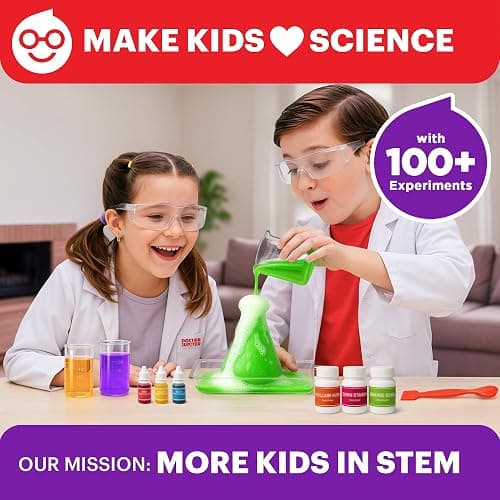 Doctor Jupiter My First Science Kit for Kids Ages 4-5-6-7-8 | Christmas, Birthday Gift Ideas for 4+ Year Old Boys & Girls | Toy Stem Kit with 100+ Experiments | Learning & Educational Projects thumbnail 2
