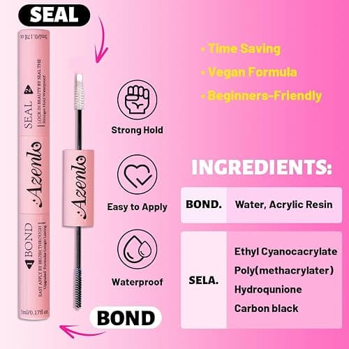 Azenlo Lash Extensions 40D+60D Cluster 240pcs DIY Lash Clusters 10-16mm Eyelash Clusters Individual Think Band Lash Kit (40D+60D Kit) thumbnail 6