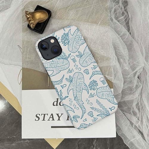 Generic Compatible with for iPhone 15,Coral Reef Whale Shark Ocean Sea Phone Case for Girl Women Boy Men,Scratch Resistant Shockproof Cover Case for iPhone 15 thumbnail 7
