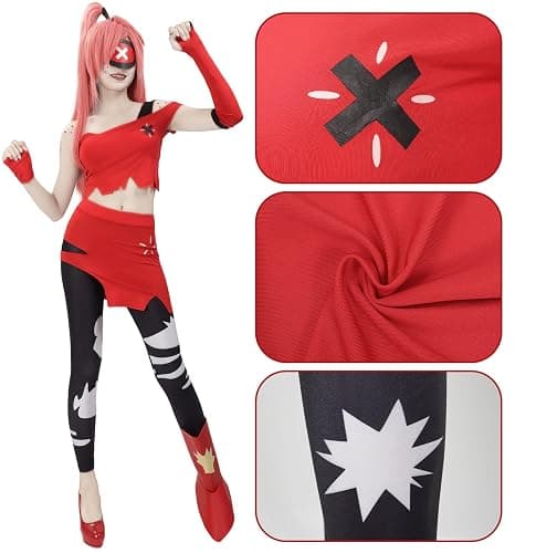 C-ZOFEK US Size Cosplay Costume With Gloves Eye Mask Shoes Cover Full Set Outfit for Halloween Women thumbnail 5