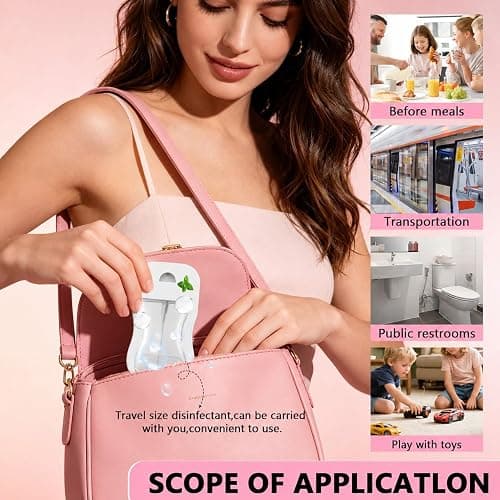 6 Pcs Hand Sanitizer Spray Set,Moisturizing Hand Sanitizer Travel Size | Portable Power Mist Moisturizing Hand Sanitizer Travel Size for Home, Travel & Office,6 Scents thumbnail 6
