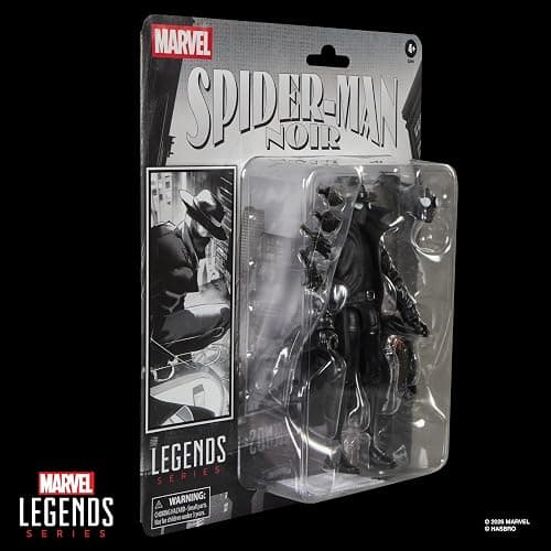 Marvel Legends Series Spider-Man Noir, Retro Cardback Spider-Man Comics Collectible 6-Inch Scale Action Figure thumbnail 12