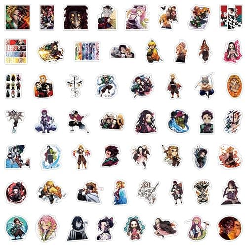 200Pcs Kids Manga Stickers Mixed Pack,Cartoon Characters Stickers Movie Decorative Sticker for Kids Teens Adults Waterproof Sticker for Water Bottle Laptop thumbnail 4