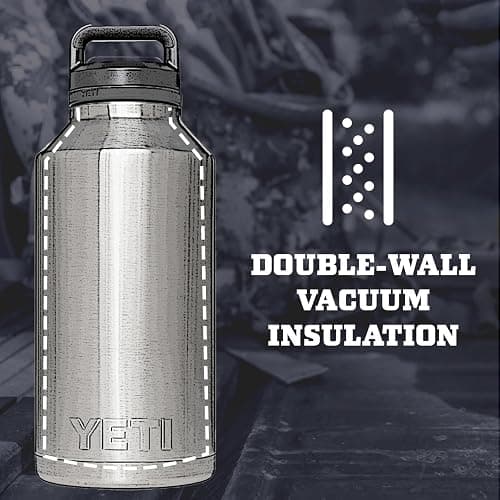YETI Rambler 64 oz Bottle, Vacuum Insulated, Leakproof, Stainless Steel with Chug Cap, Black thumbnail 3