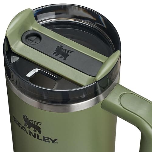STANLEY Quencher H2.0 Tumbler with Handle and Straw 30 oz | Flowstate 3-Position Lid | Cup Holder Compatible for Travel | Insulated Stainless Steel Cup | BPA-Free | Dried Pine thumbnail 2