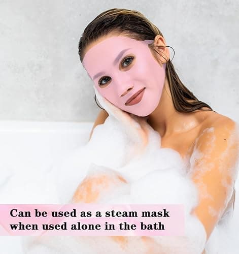 ValueBargain Silicone Facemask Holder Reusable, 3Pcs Silicone Face Mask Holder Firming Facemask Holders for Sheet Masks, Wet Locking Avoid Evaporation Skincare Beauty Tool Pink Gold White thumbnail 6