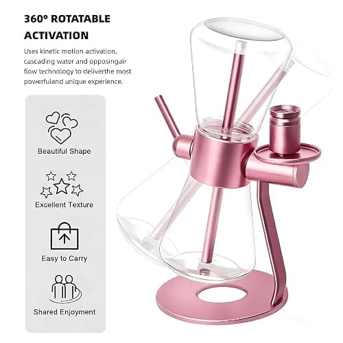 Gravity Infuser 16” 360 Degree Water Rotation (Pink) thumbnail 3
