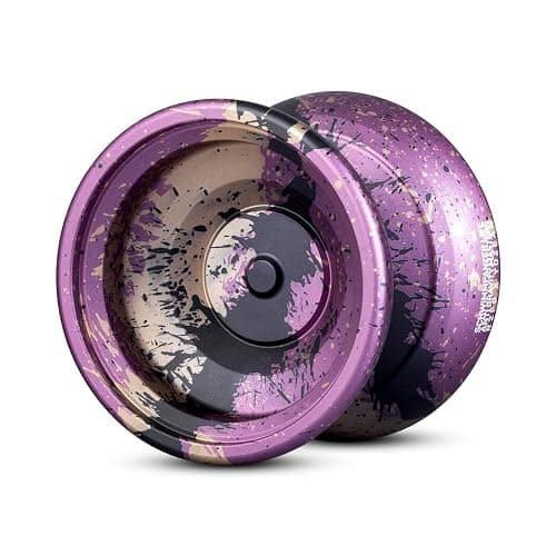 TK2 Metal Yoyo Professional for Kids 8-12 and Adults - Unresponsive Yoyo for Beginners Advance and Pro Plays, Extra 10 Strings, and Precision Bearing (Purple) - Image 1