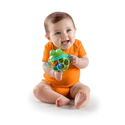 Bright Starts Little Shakers 6pc Gift Set, Easy-Grasp Oball Technology, Baby Rattles, Balls and Teethers, On-The-Go Toys, Lightweight, Unisex, Newborn+ thumbnail 7