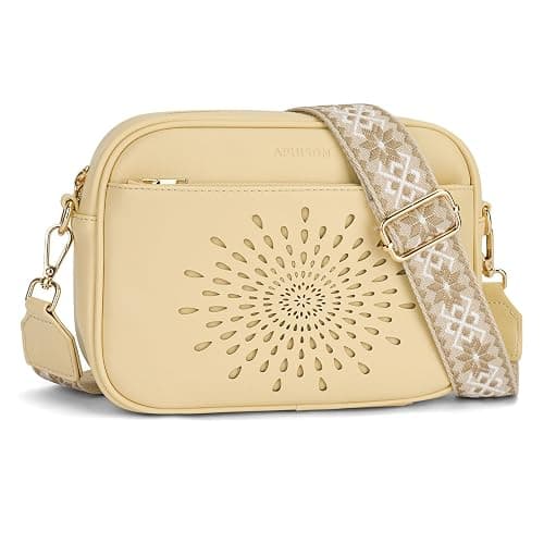 APHISON Quilted Crossbody Bags for Women Trendy,Vegan Leather Small Crossbody Purses Shoulder Handbags with Adjustable Strap - Image 1