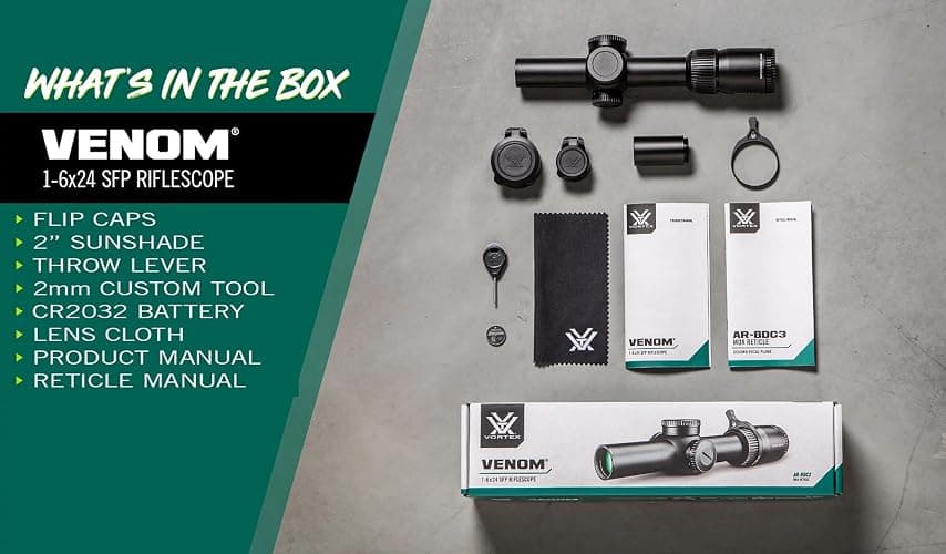 Vortex Optics Venom 1-6x24 Second Focal Plane Riflescope thumbnail 7