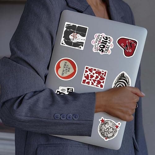 100Pcs Vinyl Aesthetic Downtown Girls Stickers Pack - Y2K Waterproof Decals for Water Bottle, Laptop, Skateboard - Trendy Stickers for Teens & Adults(Downtown Girl Aufkleber) thumbnail 8