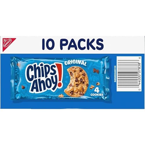 CHIPS AHOY! Original Chocolate Chip Cookies, 40 Snack Packs (4 Cookies Per Pack, 4 Boxes) thumbnail 17