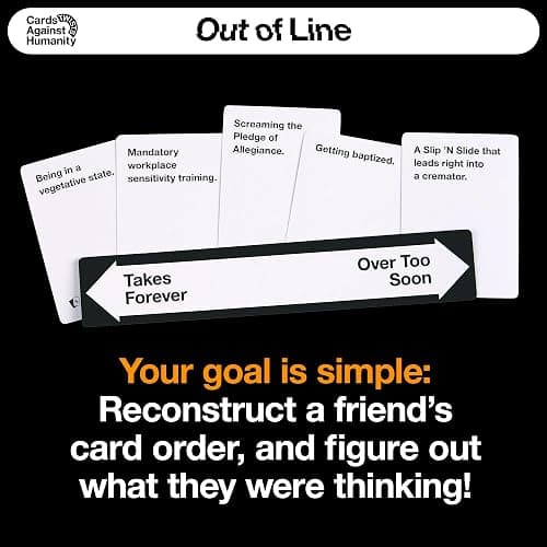 Cards Against Humanity: Out of Line • A New Twist on The Classic Adult Party Game • New Expansion, Plus a Whole New Way to Play Where You Rank Cards on Spectrums thumbnail 4