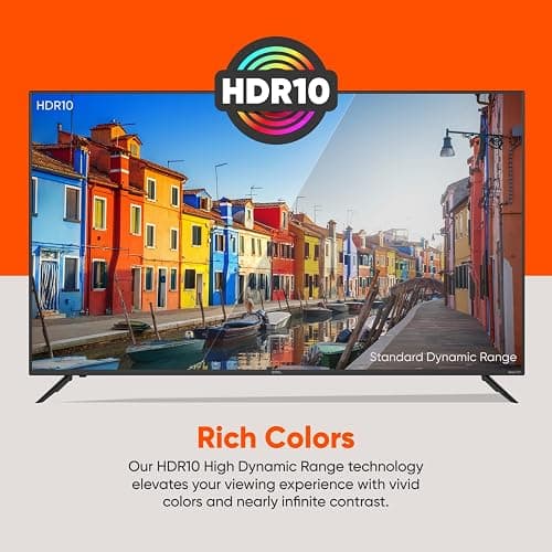 ONN 50-Inch Class 4K Ultra HD LED Smart TV HDR (2160p) Resolution, 60 Hz Refresh Rate, DLED Display, Wireless Streaming, 100012585 (Renewed) thumbnail 4
