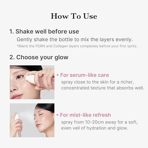 medicube Jelly Mist Serum with Pink PDRN Collagen | Dual-Texture Glow Spray with Niacinamide, Glutathione, Ceramide, Hyaluronic Acid | for Hydration, Radiance, Plump-Looking Skin | 3.38 fl.oz thumbnail 7