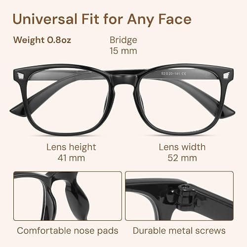 Gaoye Stylish Blue Light Glasses for Woman - Computer Glasses for Blue Light Blocking - Lightweight Frames - 3 pack thumbnail 5