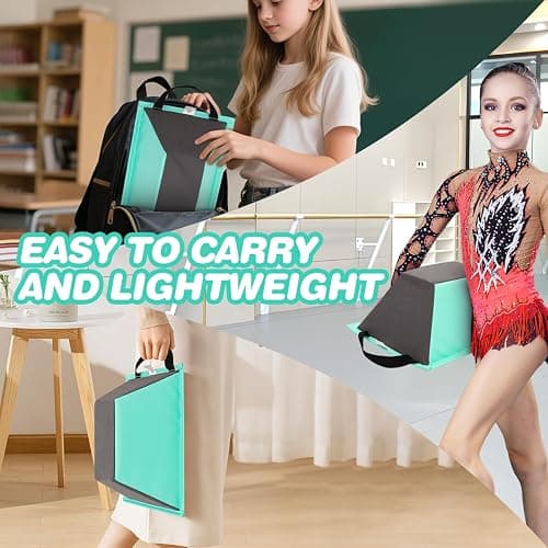Cheer Stunt Training Stand, PU Non-Slip Stunt Trainer Flyer Stand Cheer for Promotion and Development of Flexibility, Coordination (Green) thumbnail 6