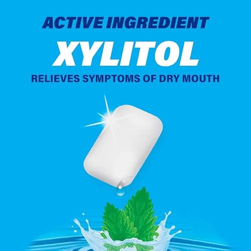 ACT Dry Mouth Moisturizing Gum, 20 Pieces, With Xylitol, Sugar Free Soothing Mint thumbnail 5